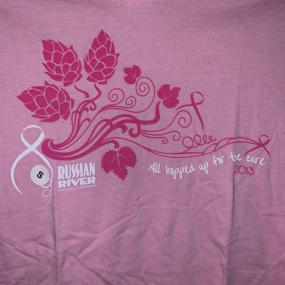 Russian River Brewery 2013 Breast Cancer Awareness Shirt t-shirt rare - Picture 2 of 7